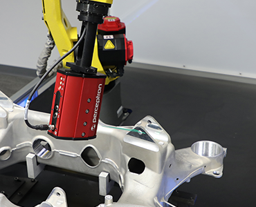 Perceptron Helix-evo high-accuracy 3D sensor measuring automotive cradle